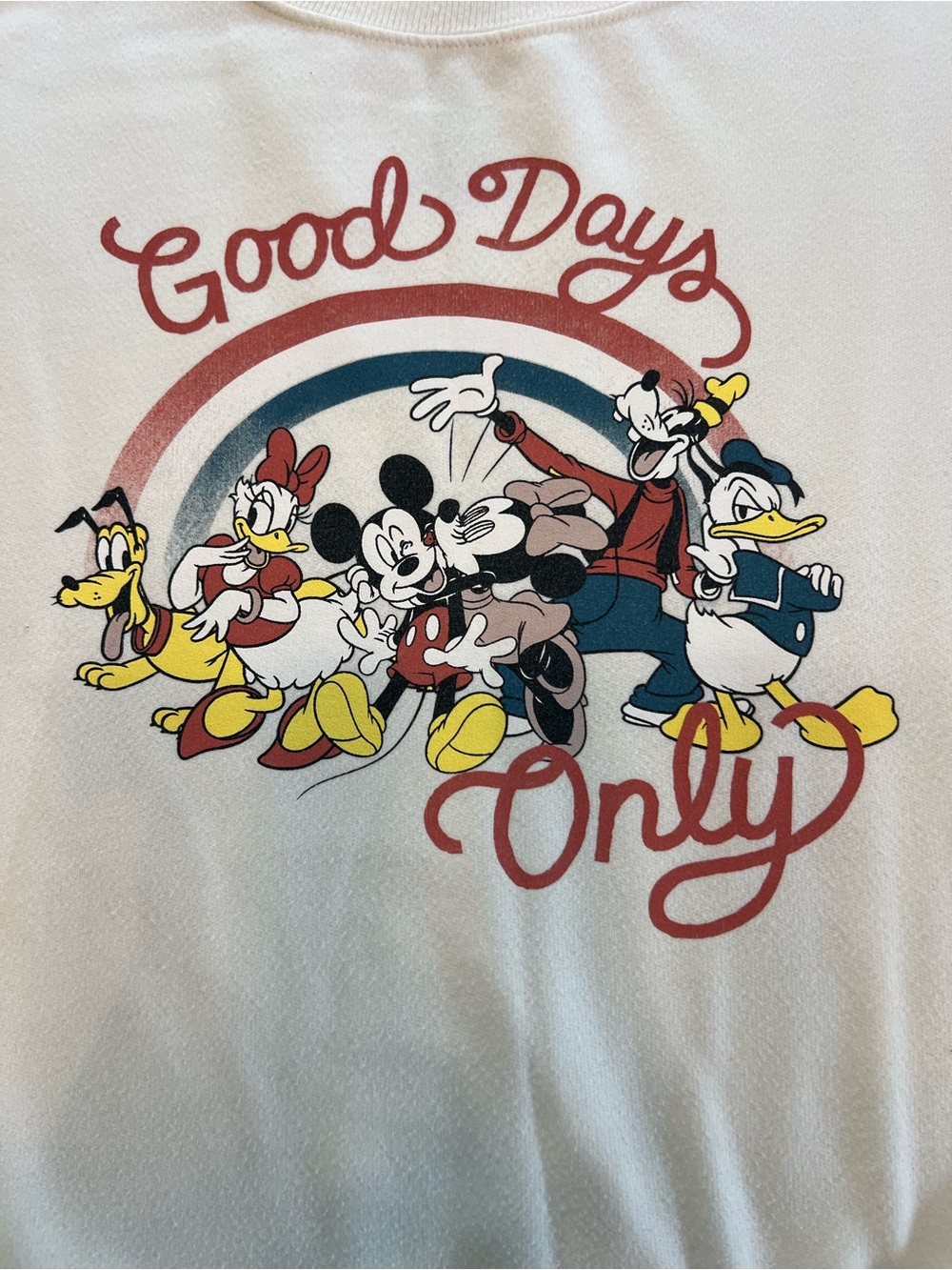 Good Days Only Mickey & Friends Graphic Tee - White